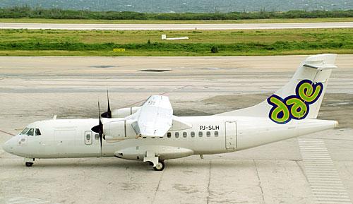 You will be flying with this ATR42-500 aircraft